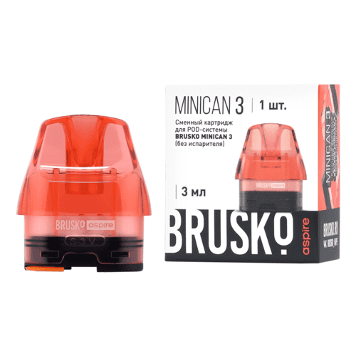 Картридж Brusko Minican 3 (Без Испарителя) (Красный)