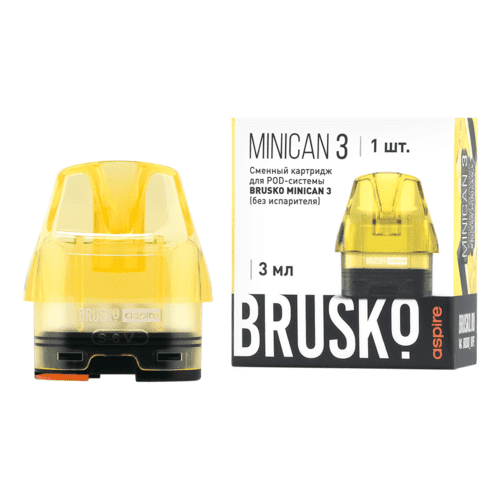 Картридж Brusko Minican 3 (Без Испарителя) (Желтый)
