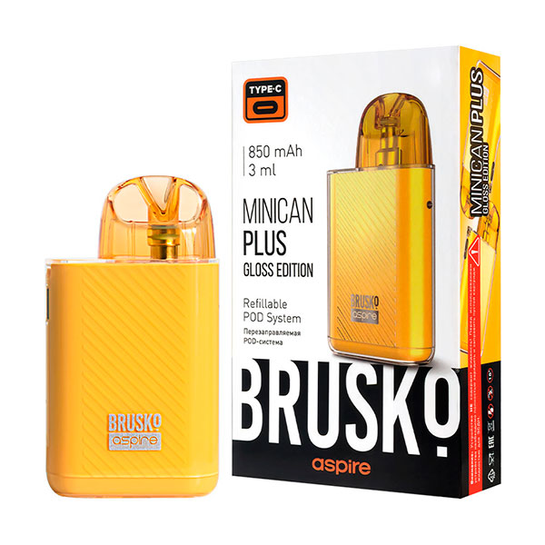 Brusko Minican Plus Gloss Edition 850mAh (Желтый)