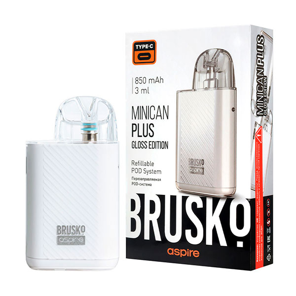 Brusko Minican Plus Gloss Edition 850mAh (Белый)