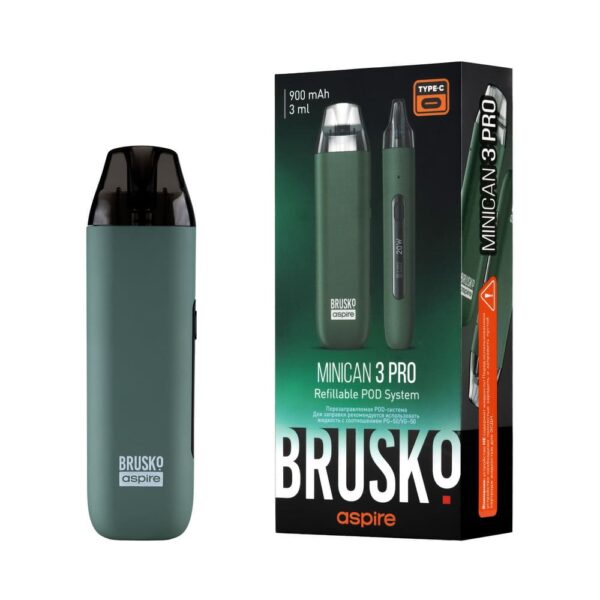 Brusko Minican 3 Pro Pod 900mAh (Зеленый)
