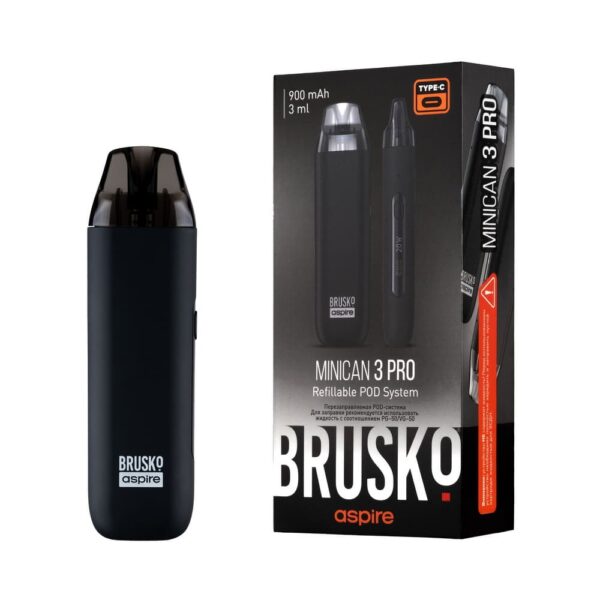 Brusko Minican 3 Pro Pod 900mAh (Черный)
