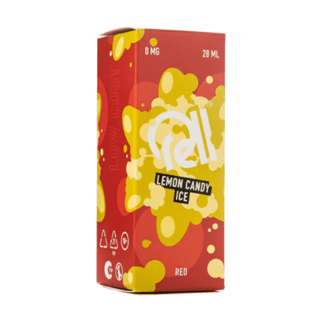 Жидкость Rell Low Cost Salt - Lemon Candy Ice 28мл (0мг+бустер 18мг)