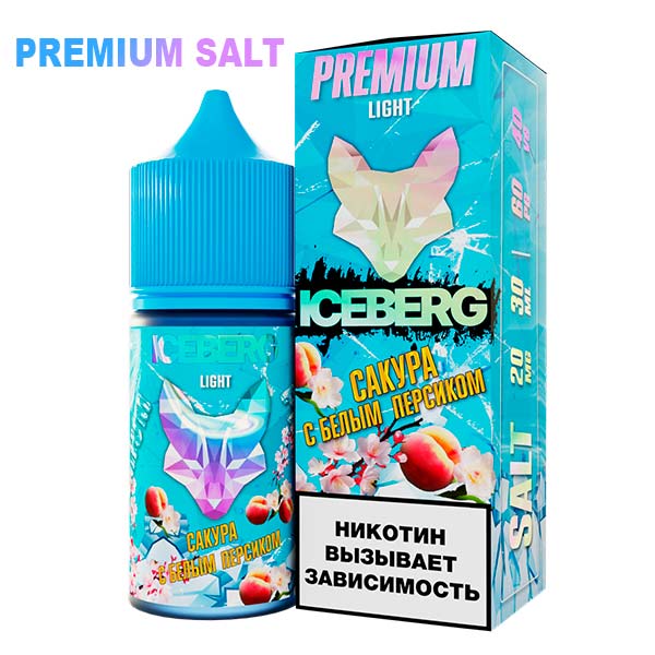 Жидкость Iceberg Ice Legend Salt - Белый персик сакура 30мл (20 Strong)