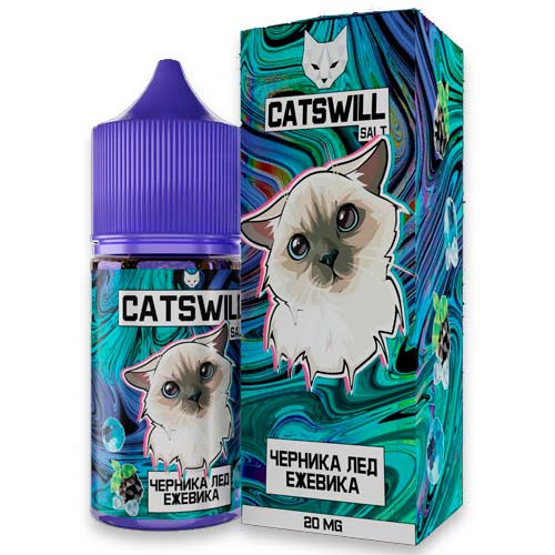 Жидкость Catswill Salt - Черника лед ежевика 30мл (20 Strong)