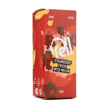 Жидкость Rell Low Cost Salt - Strawberry Fresh With Melon 28мл (0мг+бустер 18мг)