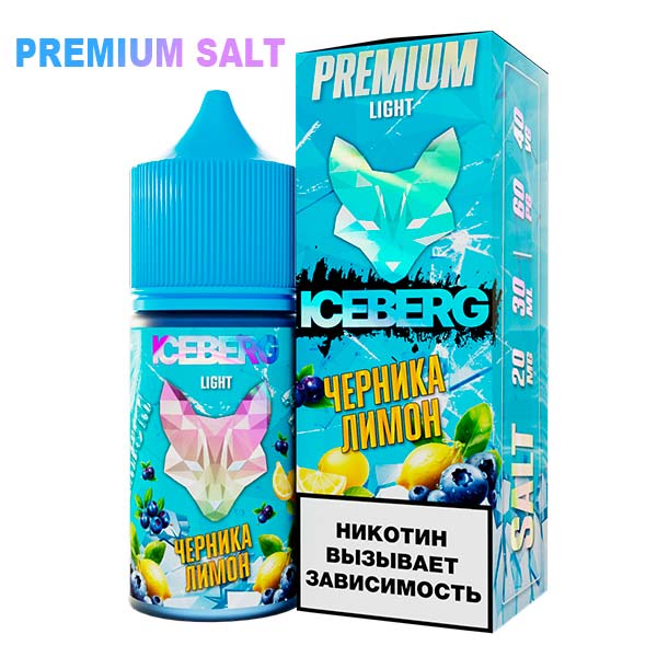 Жидкость Iceberg Ice Legend Salt - Черника лимон 30мл (20 Strong)