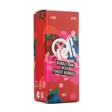 Жидкость Rell Low Cost Salt - Bubble Gum with Forest Berries 28мл (0мг+бустер 18мг)