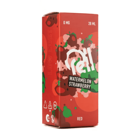 Жидкость Rell Low Cost Salt - Watermelon Strawberry 28мл (0мг+бустер 18мг)