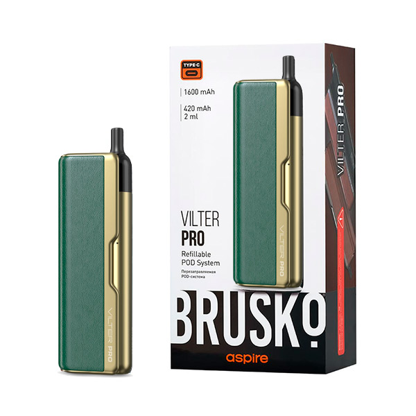 Brusko Vilter Pro Pod 1600mAh (Зелено-золотой)