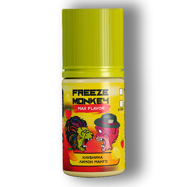 Жидкость Freeze Monkey MAX FLAVOR Salt - Клубника Лимон Манго 30мл (20mg)