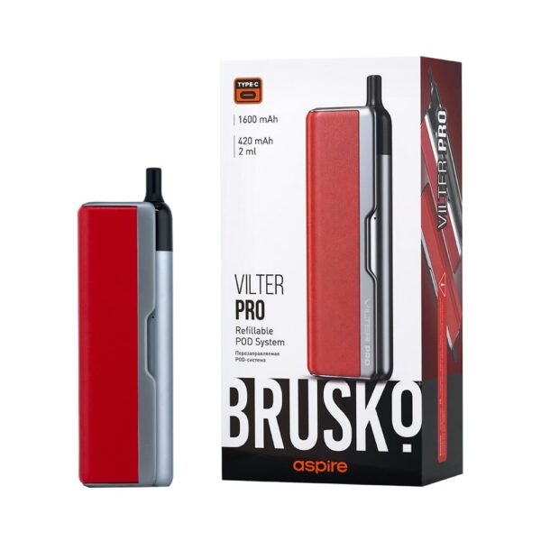 Brusko Vilter Pro Pod 1600mAh (Красно-Серый)