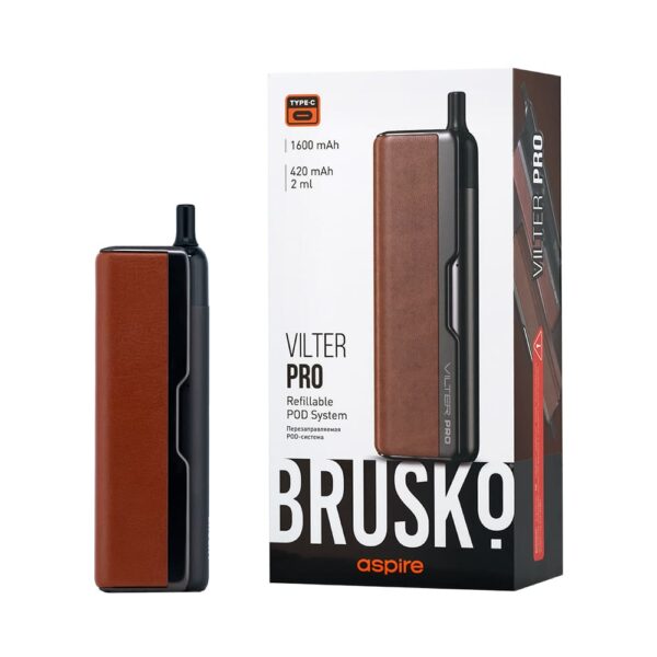 Brusko Vilter Pro Pod 1600mAh (Коричнево-темно-серый)