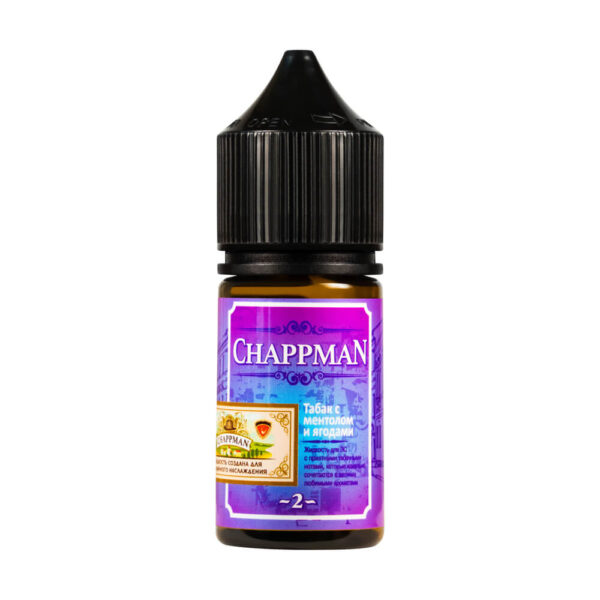 Жидкость Chappman Salt - Табак С Ментолом и Ягодами 30мл (20mg)