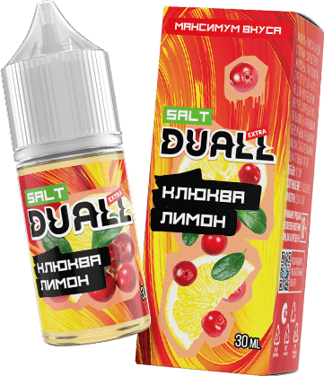 Жидкость DUALL Extra Salt - Клюква лимон 30мл (20 Strong)