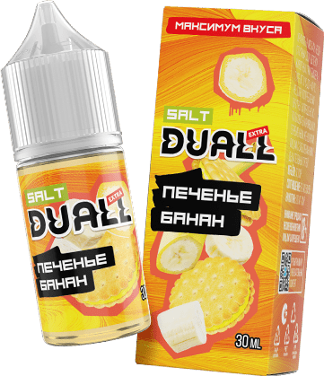 Жидкость DUALL Extra Salt - Печенье банан 30мл (20 Strong)