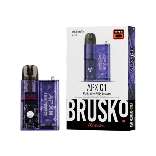 Brusko APX С1 Pod 1000mAh - Cristal Purple (Фиолетовый Кристалл)