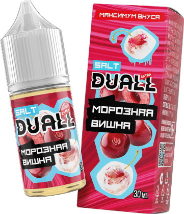 Жидкость DUALL Extra Salt - Морозная вишня 30мл (20 Strong)