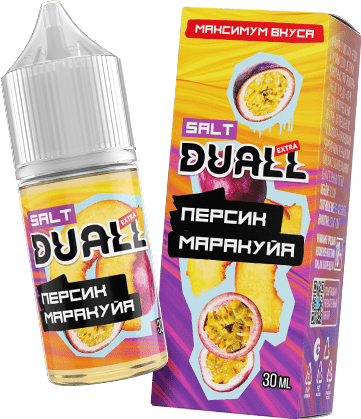 Жидкость DUALL Extra Salt - Персик Маракуйя 30мл (20 Strong)