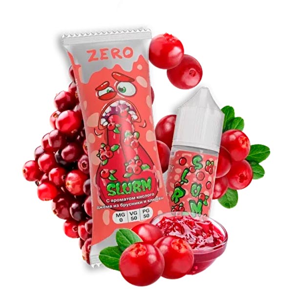 Жидкость SLURM Zero Salt - Redberry Jam (Кислый джем из брусники и клюквы) 27мл 0мг