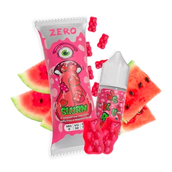 Жидкость SLURM Zero Salt - Gummy Watermelon (Кислый Арбузный Мармелад) 27мл 0мг