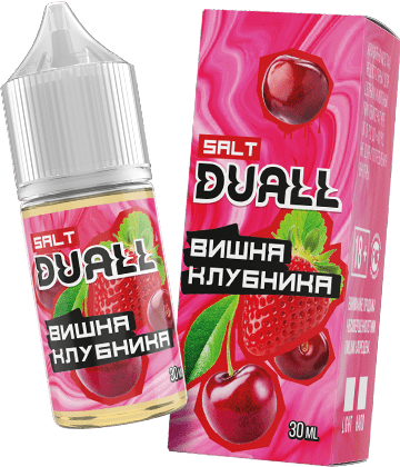 Жидкость DUALL Salt - Вишня Клубника 30мл (20 Strong)