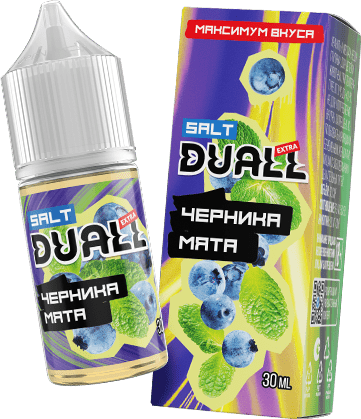 Жидкость DUALL Extra Salt - Черника мята 30мл (20 Strong)