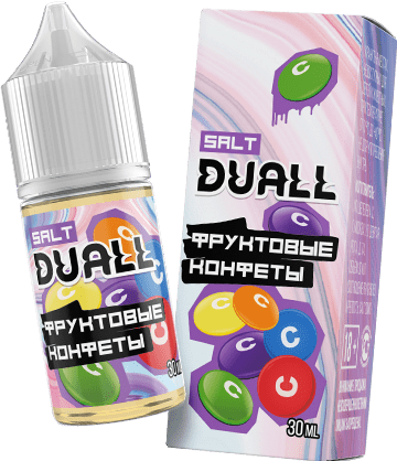 Жидкость DUALL Salt - Фруктовые конфеты 30мл (20 Strong)