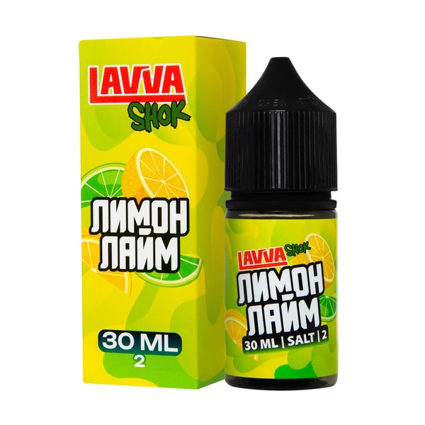 Жидкость LAVVA SHOK Salt - Лимон лайм 30мл (20 Strong)
