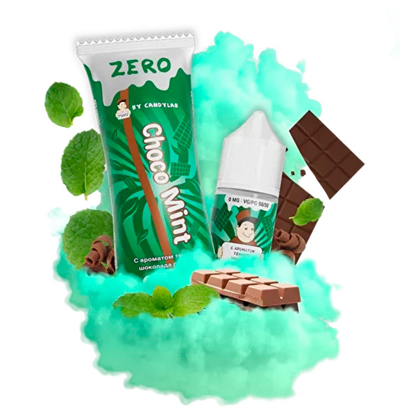 Жидкость CANDYMAN Zero Salt - Choco Mint (Шоколад с Мятой) 27мл 0мг