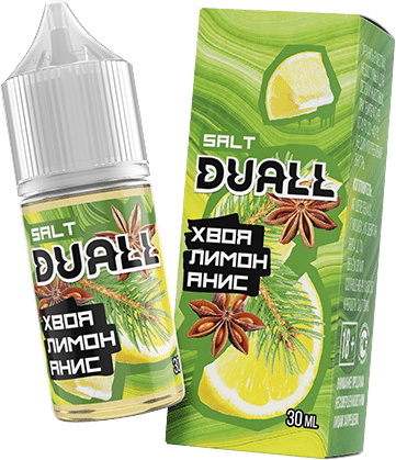 Жидкость DUALL Salt - Хвоя Анис Лимон 30мл (20 Strong)