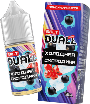 Жидкость DUALL Extra Salt - Холодная смородина 30мл (20 Strong)