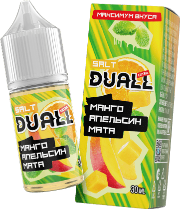 Жидкость DUALL Extra Salt - Манго апельсин мята 30мл (20 Strong)