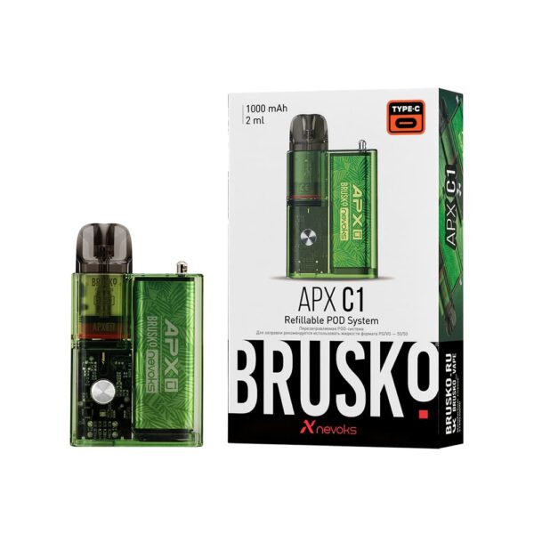 Brusko APX С1 Pod 1000mAh - Spring green (Зеленый папоротник)
