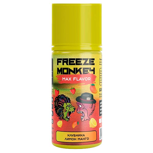 Жидкость Freeze Monkey MAX Flavor - Клубника Лимон Манго 120мл 3мг
