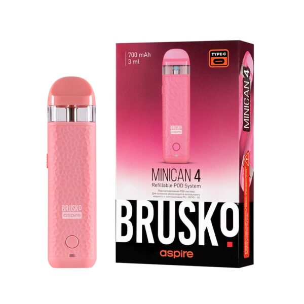 Brusko Minican 4 Pod 700mAh (Розовый)