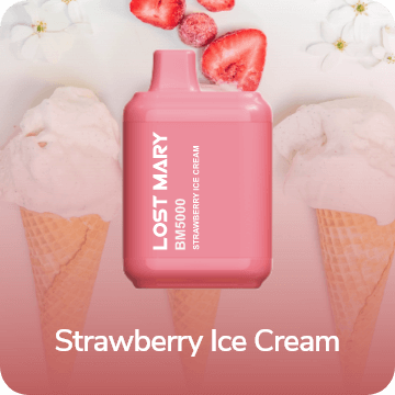 Одноразовая ЭС Lost Mary BM5000 - Strawberry Ice Cream (Клубничное Мороженое) (M)