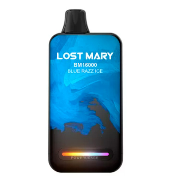 Одноразовая ЭС Lost Mary BM16000 - Blue Razz Ice (Голубика малина лёд)