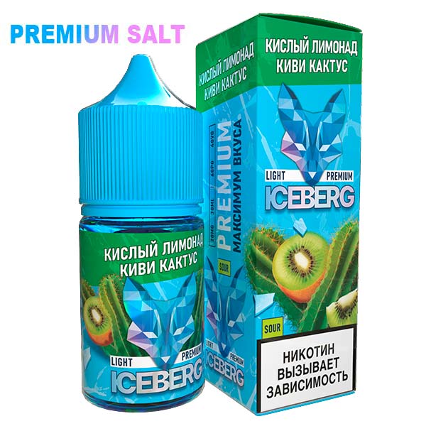 Жидкость Iceberg Ice Legend Salt - Кислый лимонад киви кактус 30мл (20mg)