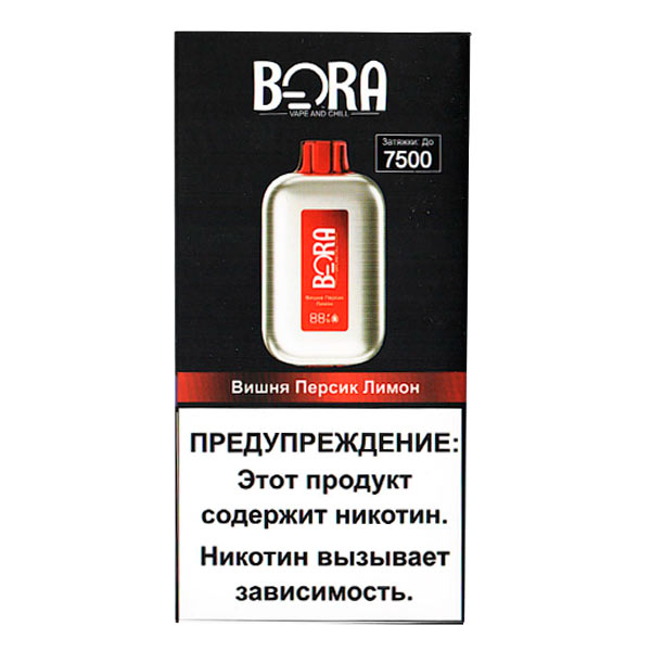 Одноразовая ЭС BORA 7500 - Вишня Персик Лимон (М)