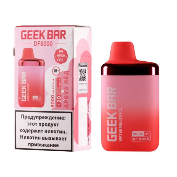 Одноразовая ЭС Geek Bar DF8000 - Арбуз лёд (M)