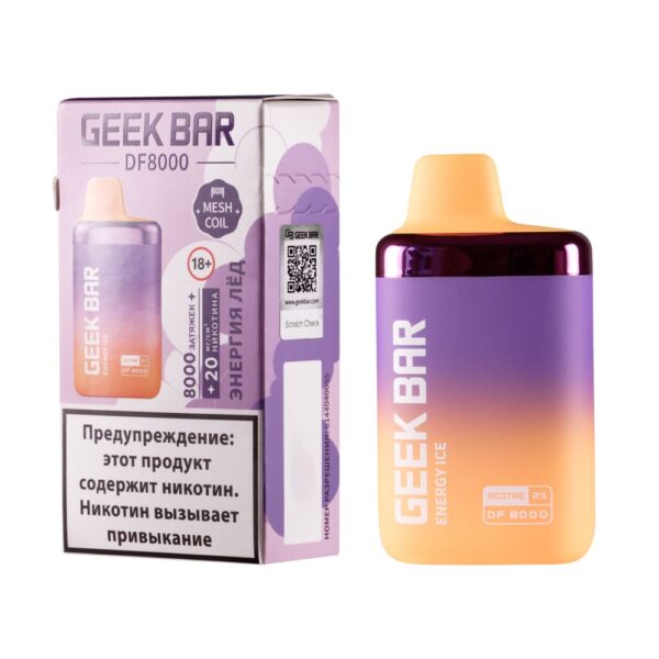 Одноразовая ЭС Geek Bar DF8000 - Энергетик лед (M)