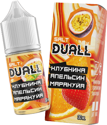 Жидкость DUALL Salt - Клубника Апельсин Маракуйя 30мл (20 strong)