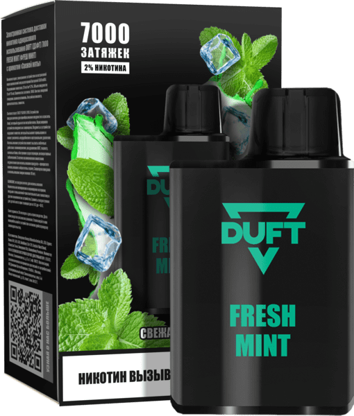 Одноразовая ЭС DUFT 7000 - Fresh Mint (М)