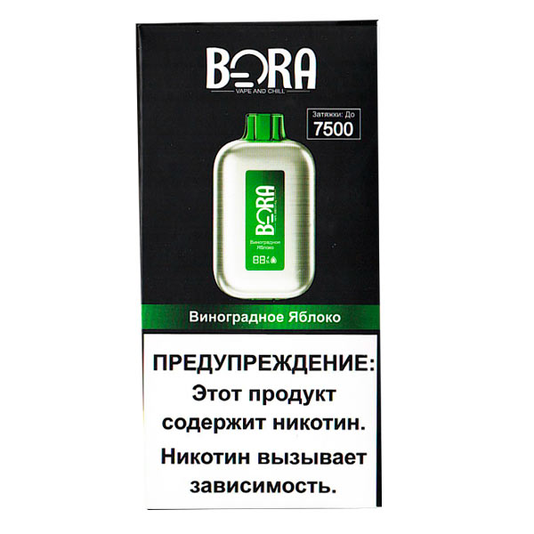 Одноразовая ЭС BORA 7500 - Виноградное Яблоко (М)