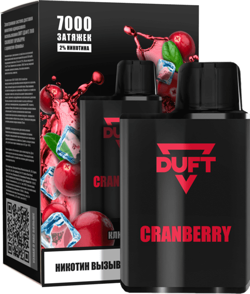 Одноразовая ЭС DUFT 7000 - Cranberry (М)