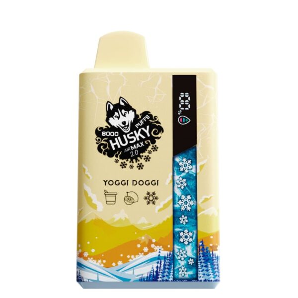 Одноразовая ЭС Husky Air Max 2.0 8000 - Yoggi Doggi (Лимон Йогурт лед)