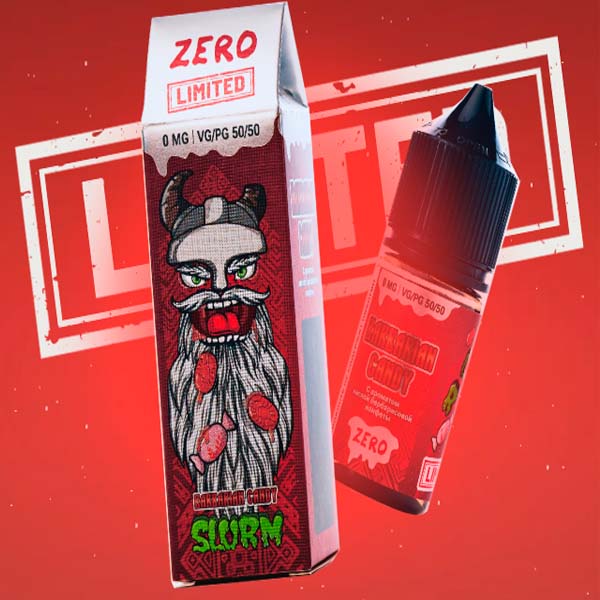 Жидкость SLURM Zero Limited Salt - Barbarian Candy (Барбарисовые Леденцы) 27мл 0мг (М)