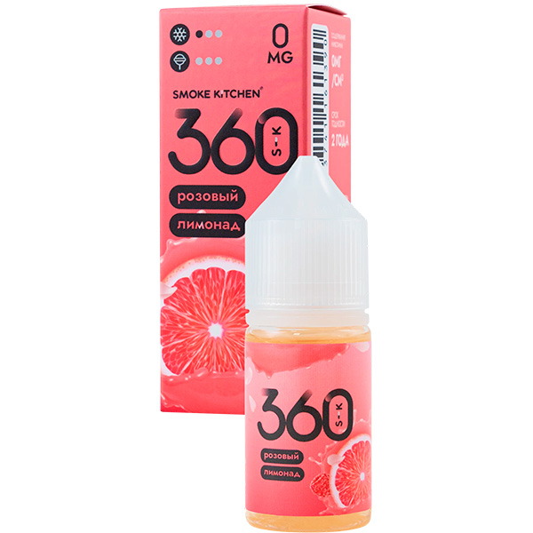 Жидкость Smoke Kitchen 360 Salt - Розовый лимонад 28мл (0mg) (M)