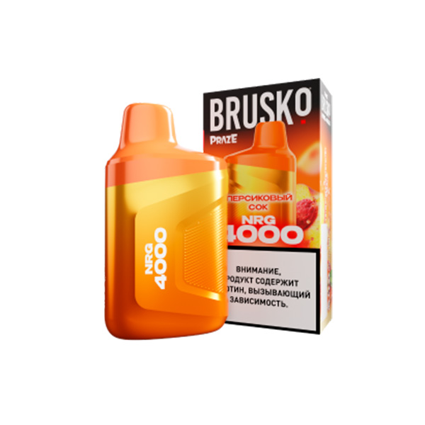 Одноразовая ЭС Brusko NRG 4000 - Персиковый Сок (М)